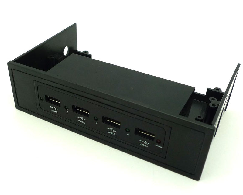 Astrotek Usb 3.0 4 Ports 5.25' Front Panel 80CM Cable Black Colour LS