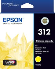 Epson 312 ink cartridge Original Standard Yield Yellow
