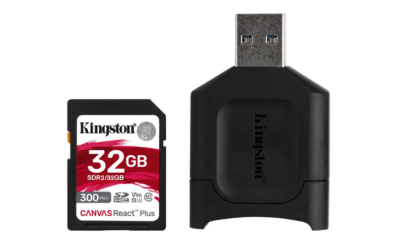 Kingston Technology Canvas React Plus memory card 32 GB SD UHS-II Class 10