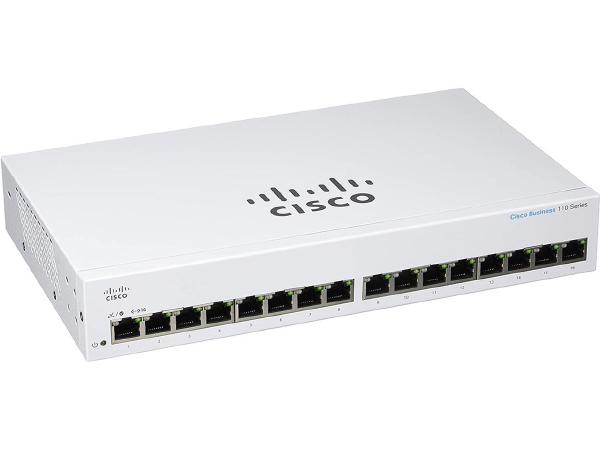 Cisco CBS110-16T-AU network switch Unmanaged L2 Gigabit Ethernet (10/100/1000) 1U Grey