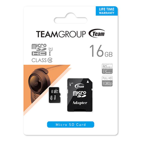 Team Group 16GB Micro SDHC MicroSDHC UHS-I Class 10