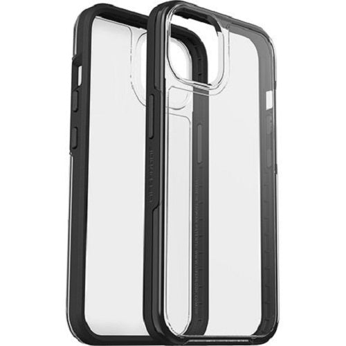 OTTERBOX LifeProof SEE Apple iPhone 13 Case Black Crystal (Clear/Black) - (77-85650), 2M DropProof, Ultra-thin, One-Piece Design, Screenless front