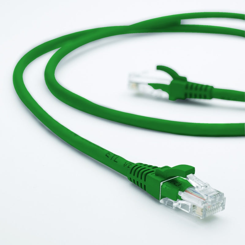 Cabac Hypertec 0.5m CAT5 RJ45 LAN Ethenet Network Green Patch Lead (LS)