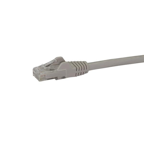 StarTech 5m CAT6 Ethernet Cable - Grey CAT 6 Gigabit Ethernet Wire -650MHz 100W PoE RJ45 UTP Network/Patch Cord Snagless w/Strain Relief Fluke Tested/Wiring is UL Certified/TIA