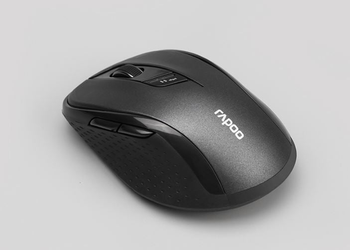 RAPOO M500 Multi-Mode, Silent, Bluetooth, 2.4Ghz, 3 device Wireless Optical Mouse - Simultaneously Connect up to 3 Devices, Windows Suitable