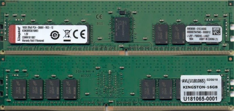 Kingston Technology KSM26RD8/16MEI memory module 16 GB 1 x 16 GB DDR4 2666 MHz ECC