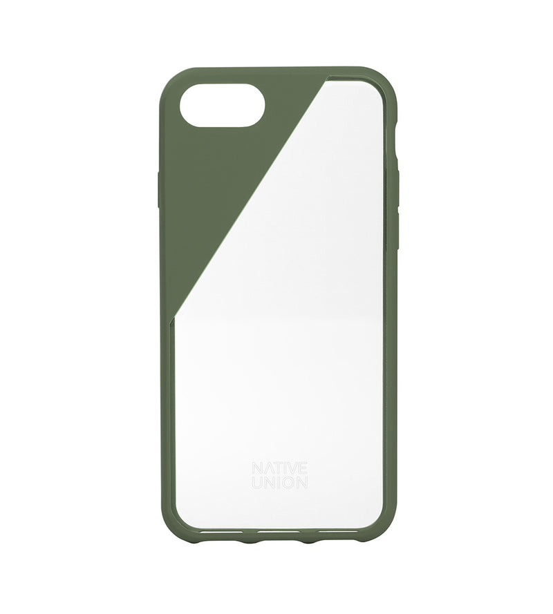 Native Union CLIC Crystal mobile phone case 11.9 cm (4.7) Cover Olive,Transparent
