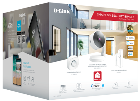 D-Link DCS-8331KT smart home security kit ZigBee/Bluetooth/Wi-Fi