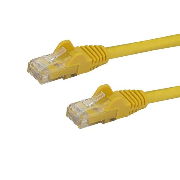 StarTech 7m CAT6 Ethernet Cable - Yellow CAT 6 Gigabit Ethernet Wire -650MHz 100W PoE RJ45 UTP Network/Patch Cord Snagless w/Strain Relief Fluke Tested/Wiring is UL Certified/TIA