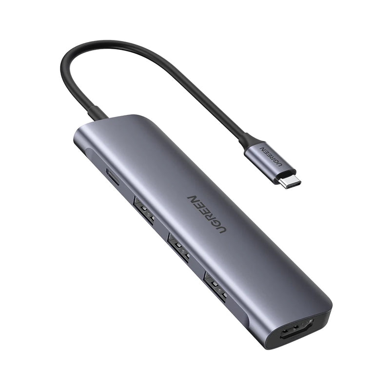 Ugreen 50209 interface hub USB 3.2 Gen 1 (3.1 Gen 1) Type-C 5000 Mbit/s Black, Grey