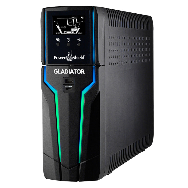 PowerShield Gladiator Gaming Line-Interactive 1.5 kVA 900 W 6 AC outlet(s)