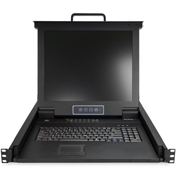 StarTech 16 Port Rackmount KVM Console w/ 6ft Cables - Integrated KVM Switch w/ 17" LCD Monitor - Fully Featured 1U LCD KVM Drawer- OSD KVM - Durable 50,000 MTBF - USB + VGA Support