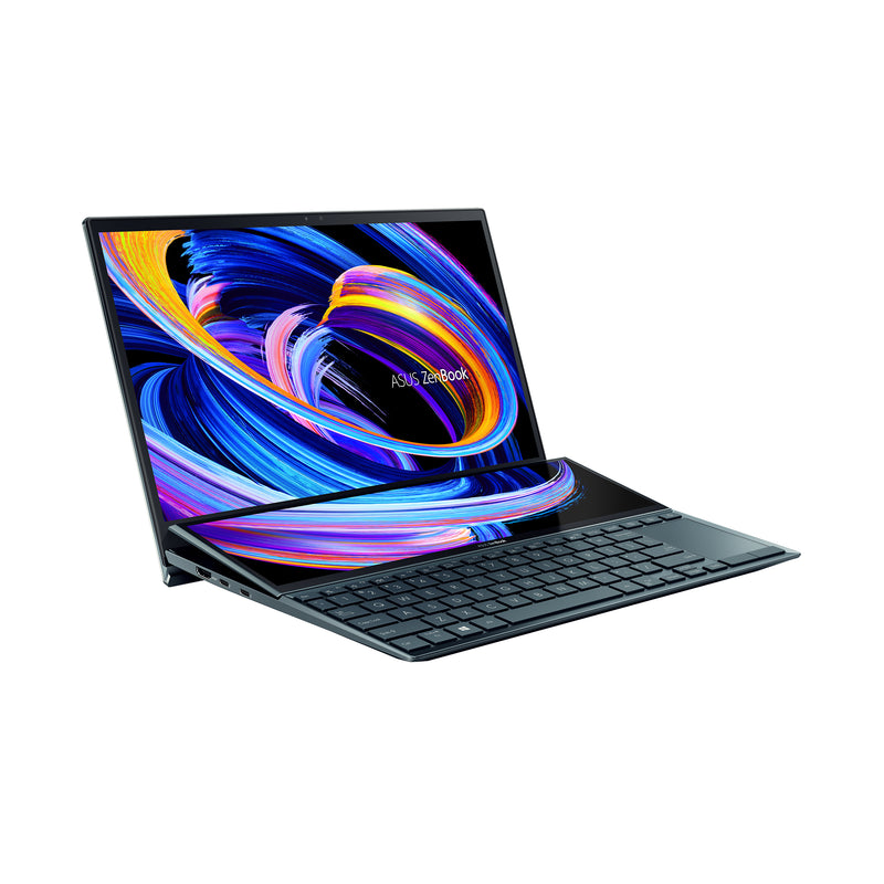 ASUS ZenBook Duo 14 UX482EGR-KA381W notebook 35.6 cm (14") Touchscreen Full HD IntelÂ® Coreâ¢ i7 16 GB LPDDR4x-SDRAM 1000 GB SSD Wi-Fi 6 (802.11ax) Windows 11 Home Blue