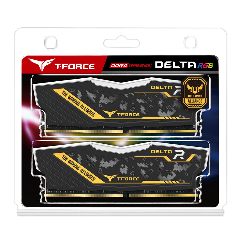 Team Group T-FORCE DELTA TUF Gaming Alliance RGB TF9D416G3200HC16CDC01 memory module 16 GB 2 x 8 GB DDR4 3200 MHz