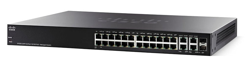 Cisco Small Business SF350-24P Managed L2/L3 Fast Ethernet (10/100) Power over Ethernet (PoE) 1U Black