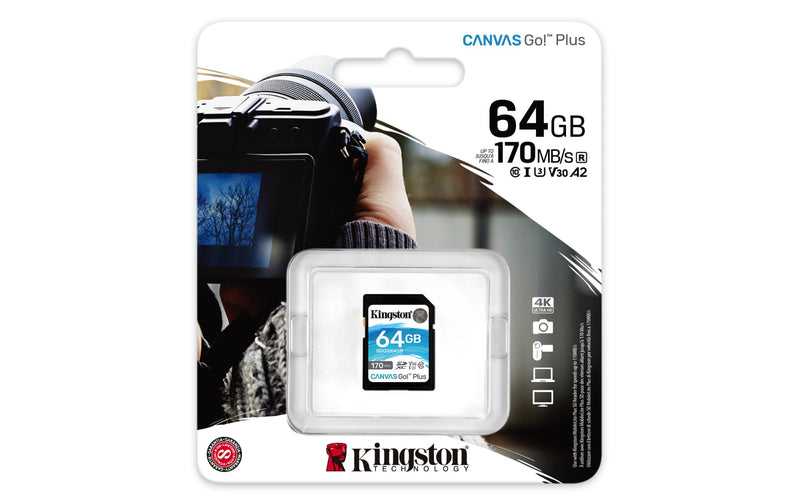 Kingston Canvas Go! Plus 64 GB SD UHS-I Class 10