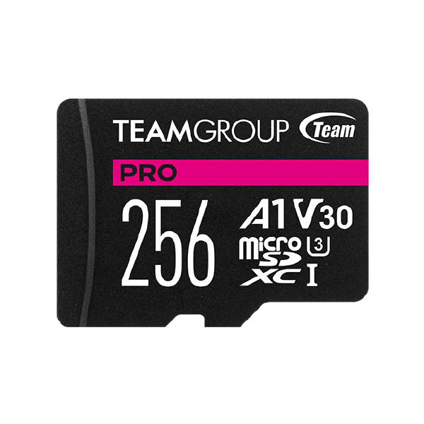 Team Group Group PRO V30 256GB U3 MicroSD CARD, USH-I Class 3, Limited Lifetime Warranty