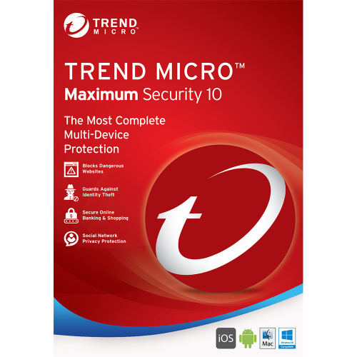 TREND MICRO Maximum Security (1-3 Devices) 24mth Retail Mini Box