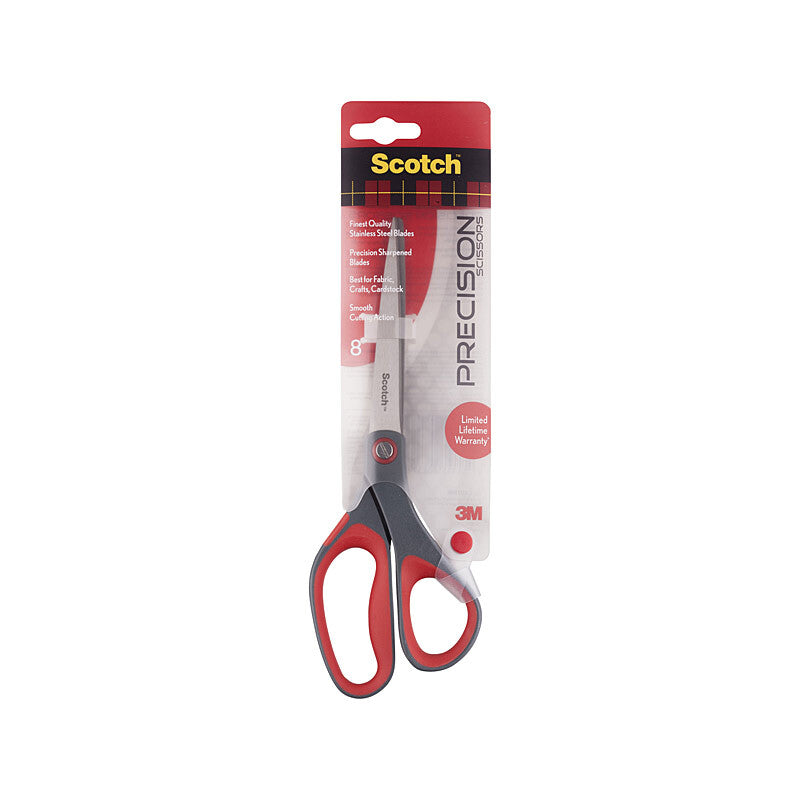 Scotch 1448 Office scissors Straight cut Metallic, Red