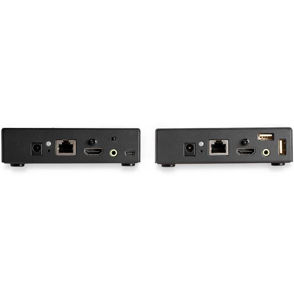 StarTech HDMI KVM Extender over IP Network - 4K 30Hz HDMI 2.0 and USB over IP LAN or Cat5e/Cat6 Ethernet Cable (100m/330ft) - Remote KVM Switch/Console Transmitter/Receiver Extender Kit