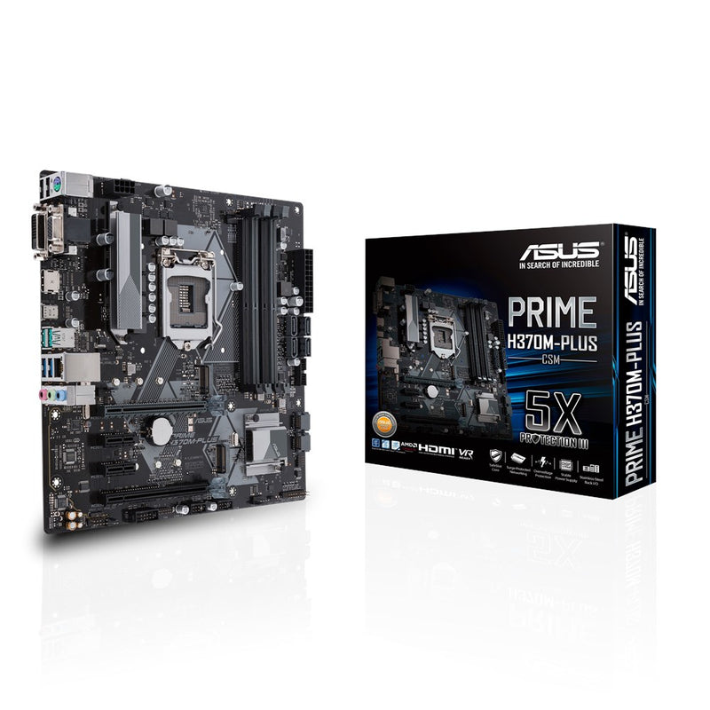 ASUS Prime H370M-PLUS/CSM LGA 1151 (Socket H4) Micro ATX Intel® H370