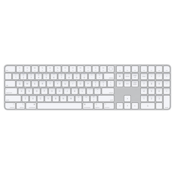 Apple Magic keyboard USB + Bluetooth QWERTY US English Aluminium, White