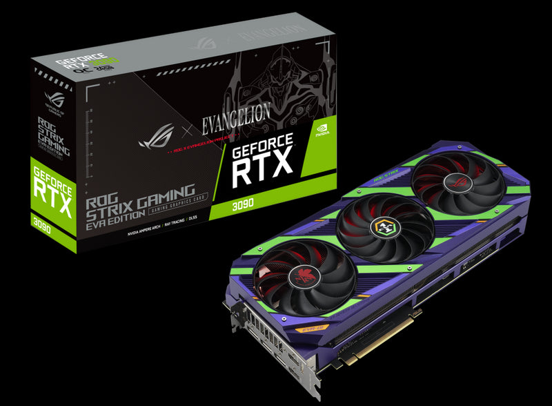 ASUS ROG -STRIX-RTX3090-O24G-EVA NVIDIA GeForce RTX 3090 24 GB GDDR6X