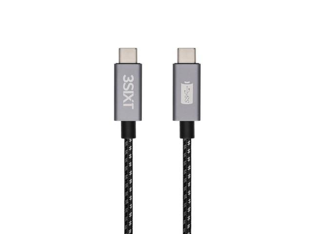 3SIXT BLACK Cable - USB-C to USB-C PD - 1m