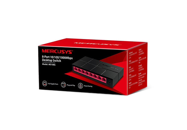 Mercusys 8-Port 10/100/1,000 Mbps Desktop Switch