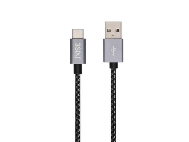 3SIXT BLACK Cable - USB-A to USB-C - 30cm