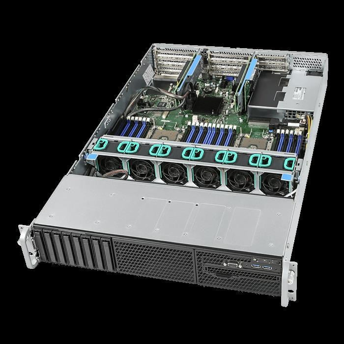 INTEL 2U Rackmount Server,  Intel Xeon Silver 4110 (1/2)  8 x 2.5' HDD HS, 32GB DDR4 ECC (2/24) ,VROC, NVM