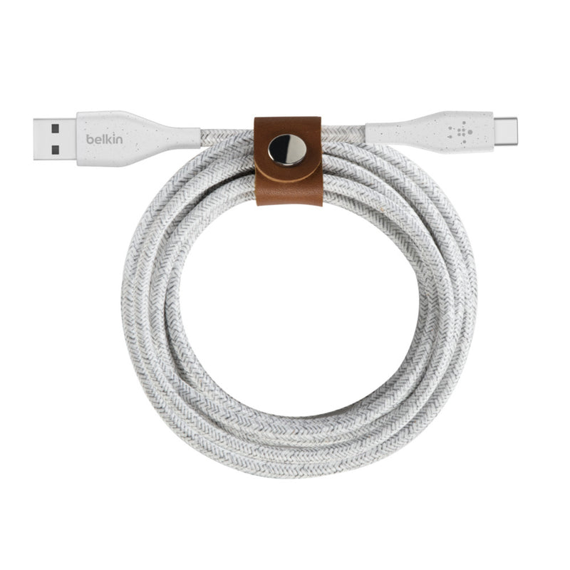 Belkin DuraTek Plus USB cable 3 m 2.0 USB C USB A White