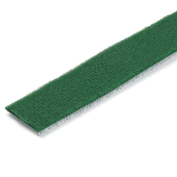 StarTech 25ft Hook and Loop Roll - Cut-to-Size Reusable Cable Ties - Bulk Industrial Wire Fastener Tape /Adjustable Fabric Wraps Green / Resuable Self Gripping Cable Management Straps