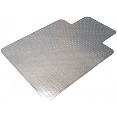 MARBIG TUFFMAT POLYCARBONATE CHAIRMAT KEYHOLE 1200 X 1500MM CLEAR