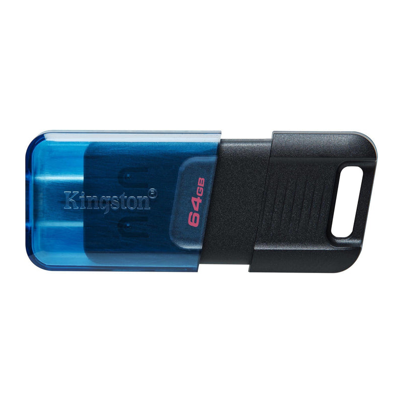 Kingston DataTraveler 80 USB flash drive 64 GB USB Type-C 3.2 Gen 1 (3.1 Gen 1) Black, Blue