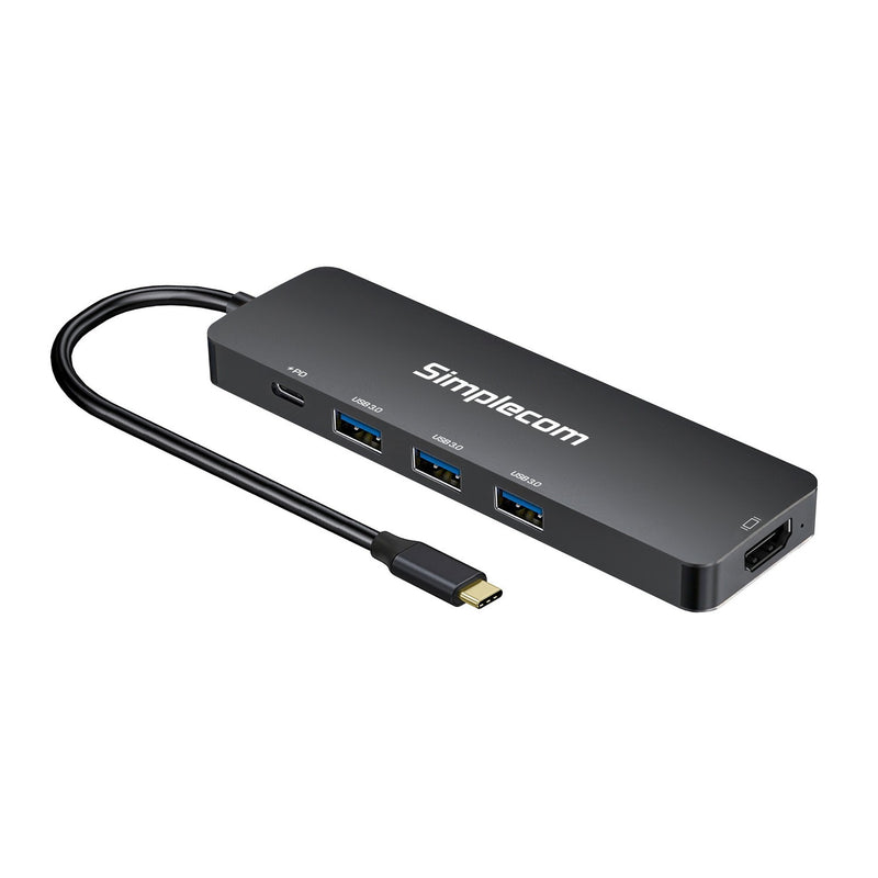 Simplecom CH545 laptop dock/port replicator Wired USB 3.2 Gen 1 (3.1 Gen 1) Type-C Black