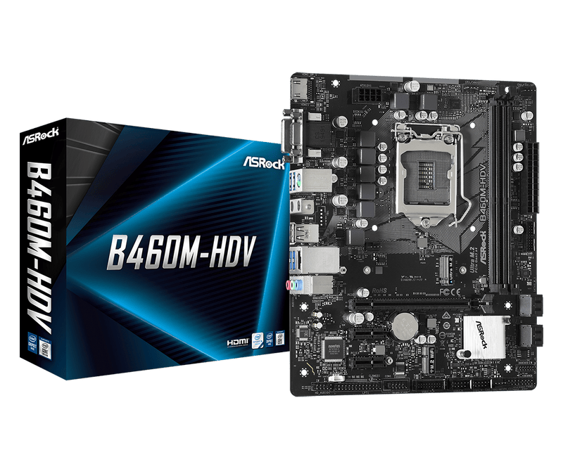 Asrock B460M-HDV LGA 1200 Micro ATX Intel B460