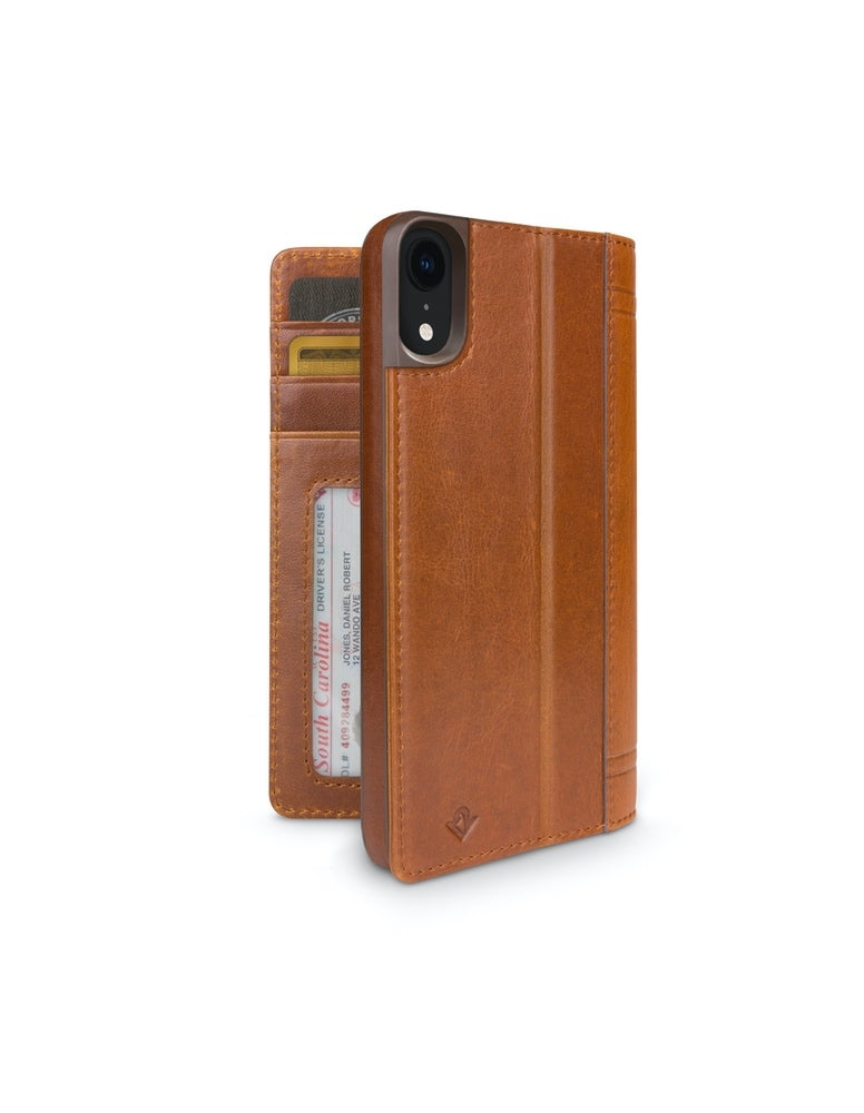 TWELVE SOUTH Journal Case Cover for iPhone Xr - Cognac