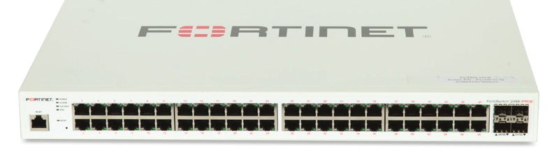 Fortinet Layer 2/3 FortiGate switch controller Suitable PoE+ switch with 48 x GE RJ45 ports, 4 x GE SFP, with automatic Max 740W POE output limit