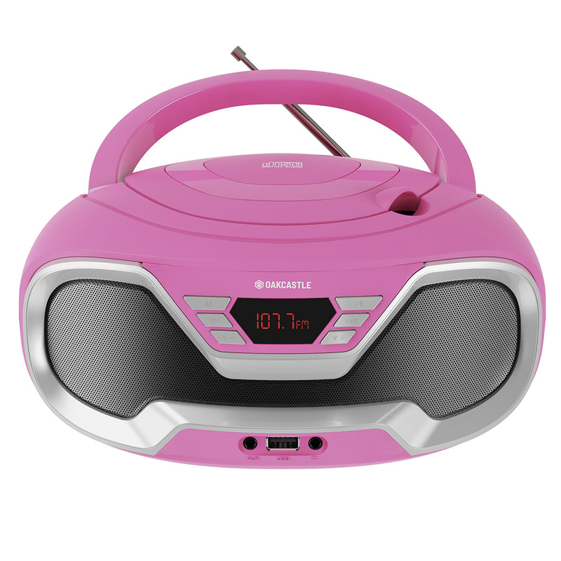 Majority Oakcastle CD200 Portable Bluetooth CD Player-Pink