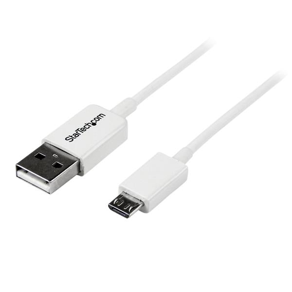 StarTech 0.5m White Micro USB Cable - A to Micro B