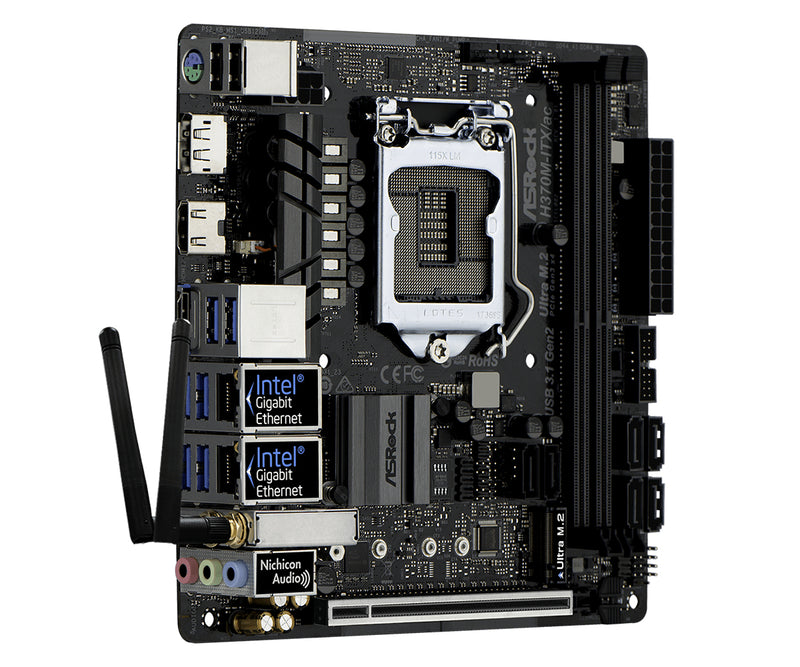 Asrock H370M-ITX/ac motherboard LGA 1151 (Socket H4) Mini ITX Intel® H370