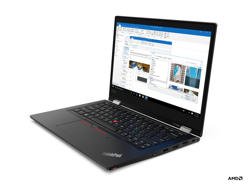 Lenovo ThinkPad L13 Yoga Hybrid (2-in-1) 33.8 cm (13.3") Touchscreen Full HD AMD Ryzen 5 PRO 16 GB DDR4-SDRAM 256 GB SSD Wi-Fi 6 (802.11ax) Windows 10 Pro Black