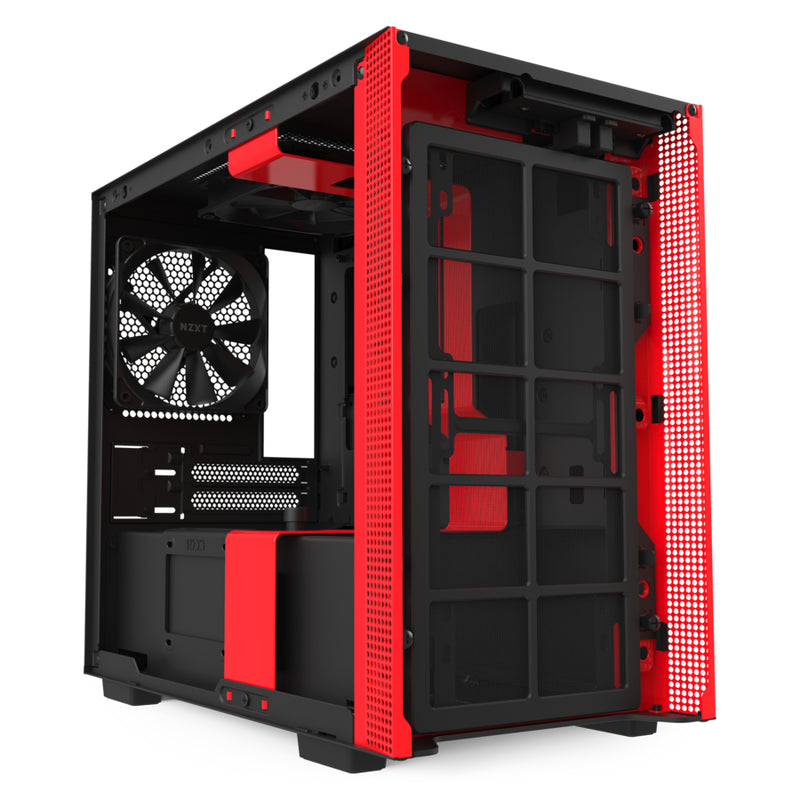 NZXT H210 Mini Tower Black,Red