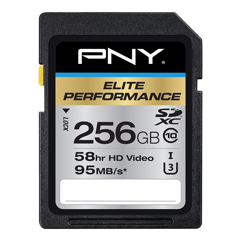 PNY 256GB Elite Performance SDXC memory card Class 10 UHS