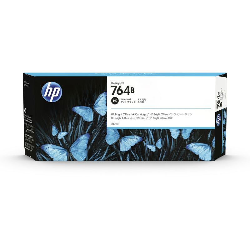 HP 764B 300-ml Photo Black DesignJet Ink Cartridge
