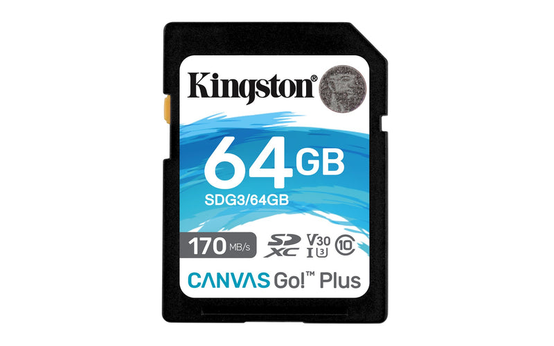 Kingston Canvas Go! Plus 64 GB SD UHS-I Class 10