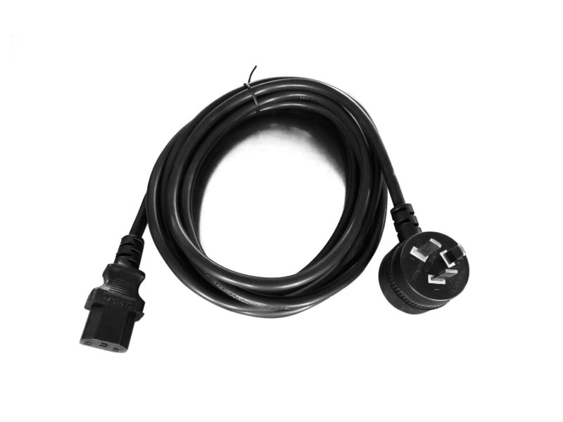 8WARE AU Power Cable 3m - Male Wall 240v PC to Female Power Socket 3pin to IEC 320-C13 for Notebook/AC Adapter IEC 3M Power Cable with Piggy Back