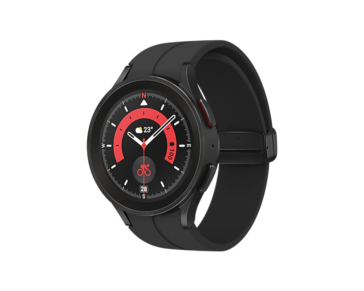 Samsung Galaxy Watch5 Pro SM-R925FZKD 3.56 cm (1.4") OLED 45 mm Digital 450 x 450 pixels Touchscreen 4G Titanium Wi-Fi GPS (satellite)