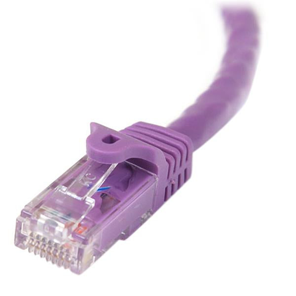 StarTech Cat5e Ethernet Patch Cable with Snagless RJ45 Connectors - 10 m, Purple